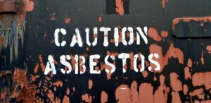 asbestos warning sign